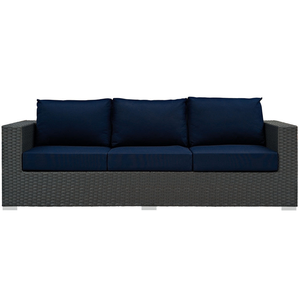 EEI-1860-CHC-NAV Sojourn Outdoor Patio Sunbrella&reg; Sofa by Modway