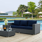 EEI-1860-CHC-NAV Sojourn Outdoor Patio Sunbrella&reg; Sofa by Modway