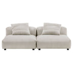 EEI-7036 Solace 2-Piece Modular Corduroy Upholstered Sofa by Modway