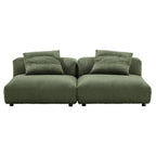 EEI-7036 Solace 2-Piece Modular Corduroy Upholstered Sofa by Modway