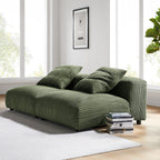 EEI-7036 Solace 2-Piece Modular Corduroy Upholstered Sofa by Modway