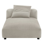 EEI-7025 Solace 2-Piece Modular Upholstered Fabric Sectional Sofa With Chaise by Modway