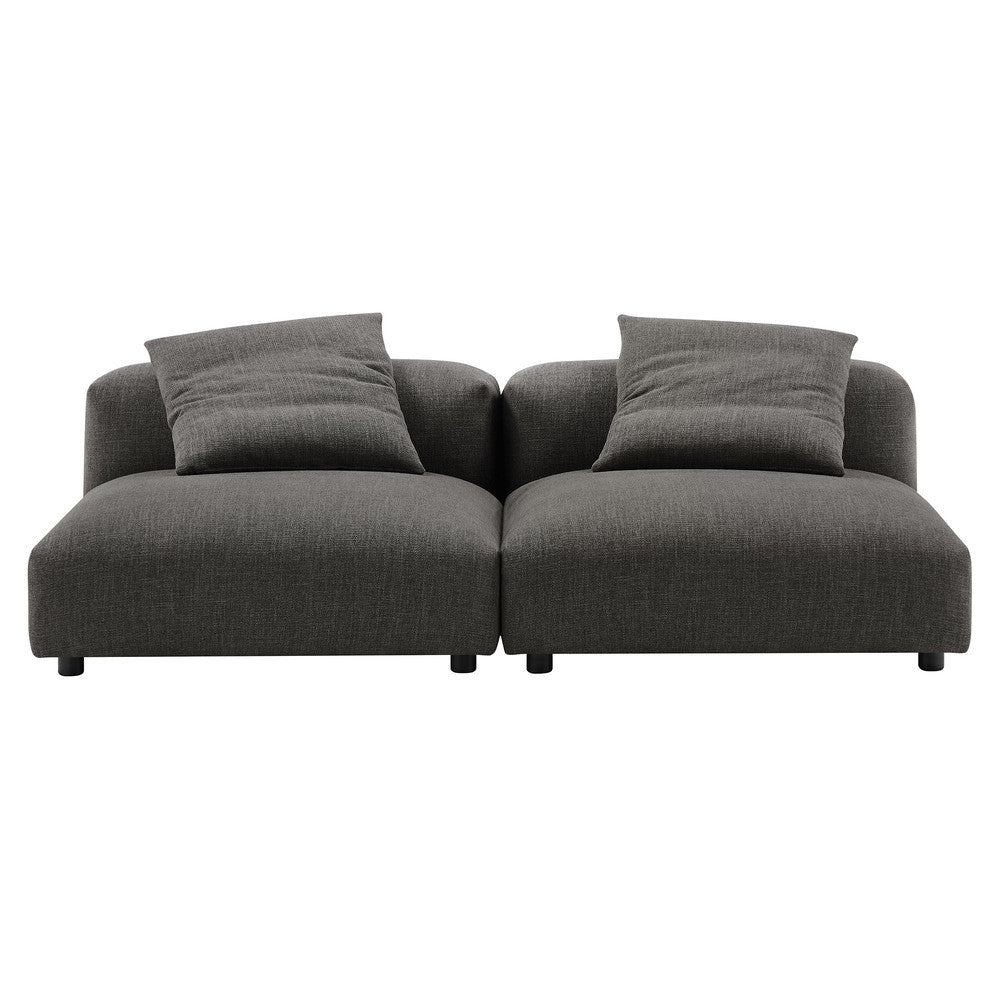 EEI-7037 Solace 2-Piece Modular Upholstered Fabric Sofa by Modway