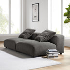EEI-7037 Solace 2-Piece Modular Upholstered Fabric Sofa by Modway