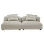 EEI-7037 Solace 2-Piece Modular Upholstered Fabric Sofa by Modway