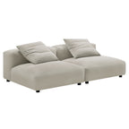 EEI-7037 Solace 2-Piece Modular Upholstered Fabric Sofa by Modway