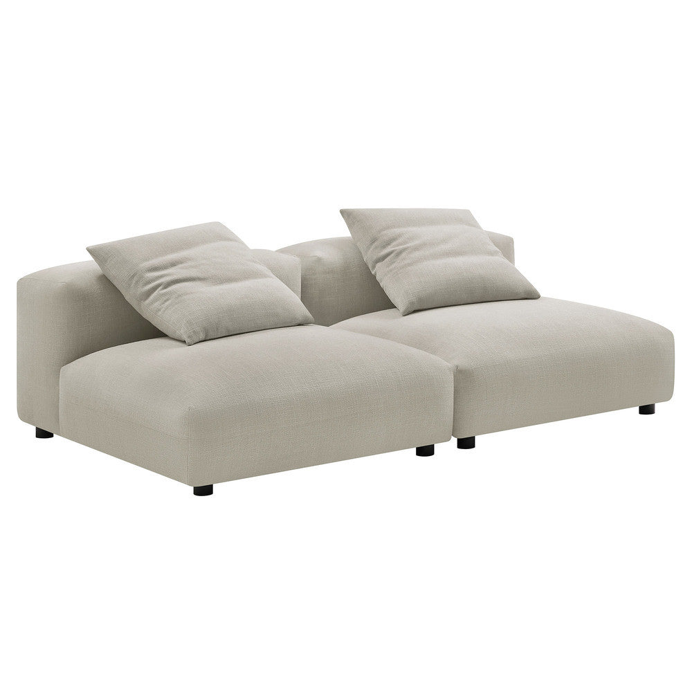 EEI-7037 Solace 2-Piece Modular Upholstered Fabric Sofa by Modway