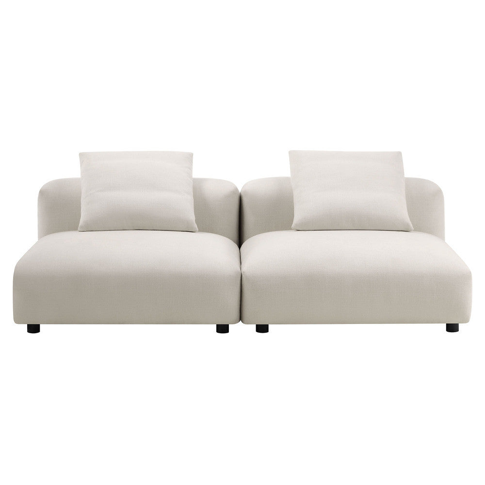 EEI-7037 Solace 2-Piece Modular Upholstered Fabric Sofa by Modway