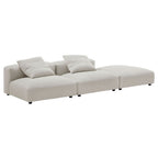 EEI-7028 Solace 3-Piece Modular Corduroy Upholstered Sectional Sofa by Modway