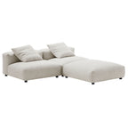 EEI-7028 Solace 3-Piece Modular Corduroy Upholstered Sectional Sofa by Modway