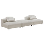EEI-7028 Solace 3-Piece Modular Corduroy Upholstered Sectional Sofa by Modway