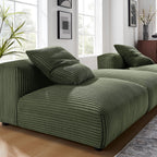 EEI-7028 Solace 3-Piece Modular Corduroy Upholstered Sectional Sofa by Modway
