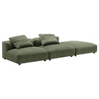 EEI-7028 Solace 3-Piece Modular Corduroy Upholstered Sectional Sofa by Modway