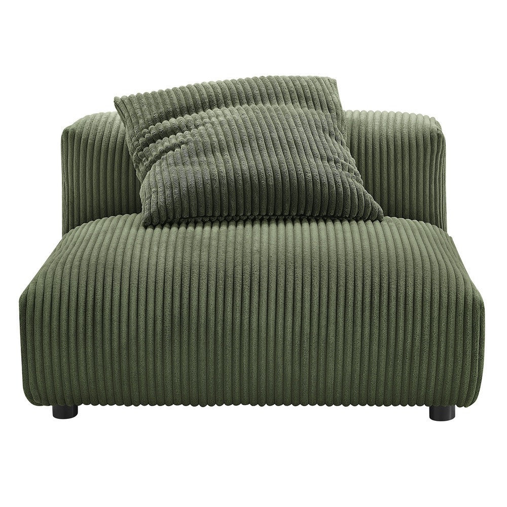 EEI-7028 Solace 3-Piece Modular Corduroy Upholstered Sectional Sofa by Modway