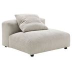 EEI-7034 Solace 3-Piece Modular Corduroy Upholstered Sofa by Modway