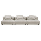 EEI-7034 Solace 3-Piece Modular Corduroy Upholstered Sofa by Modway