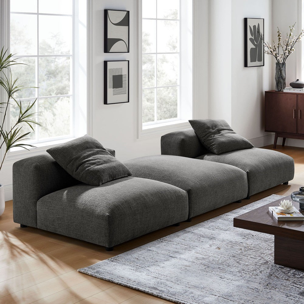EEI-7029 Solace 3-Piece Modular Upholstered Fabric Sectional Sofa by Modway