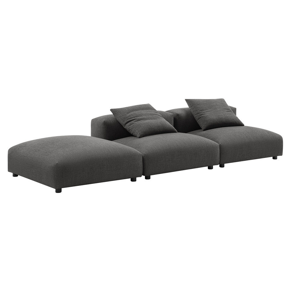 EEI-7029 Solace 3-Piece Modular Upholstered Fabric Sectional Sofa by Modway