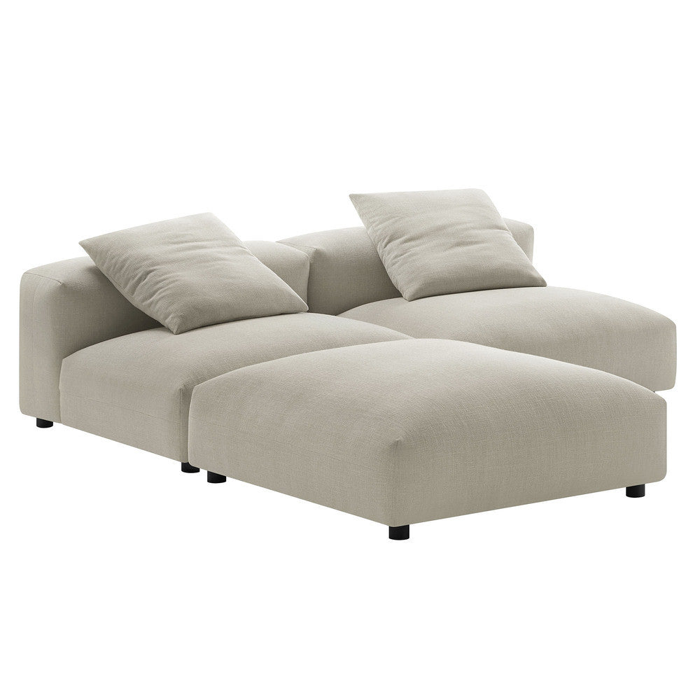 EEI-7029 Solace 3-Piece Modular Upholstered Fabric Sectional Sofa by Modway
