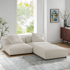 EEI-7029 Solace 3-Piece Modular Upholstered Fabric Sectional Sofa by Modway