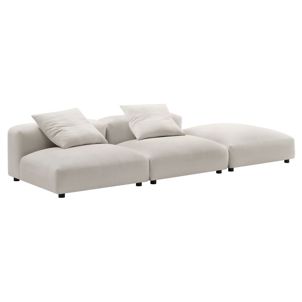 EEI-7029 Solace 3-Piece Modular Upholstered Fabric Sectional Sofa by Modway