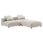 EEI-7029 Solace 3-Piece Modular Upholstered Fabric Sectional Sofa by Modway