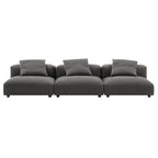 EEI-7035 Solace 3-Piece Modular Upholstered Fabric Sofa by Modway