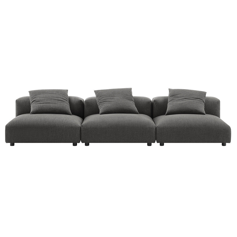 EEI-7035 Solace 3-Piece Modular Upholstered Fabric Sofa by Modway