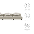EEI-7035 Solace 3-Piece Modular Upholstered Fabric Sofa by Modway