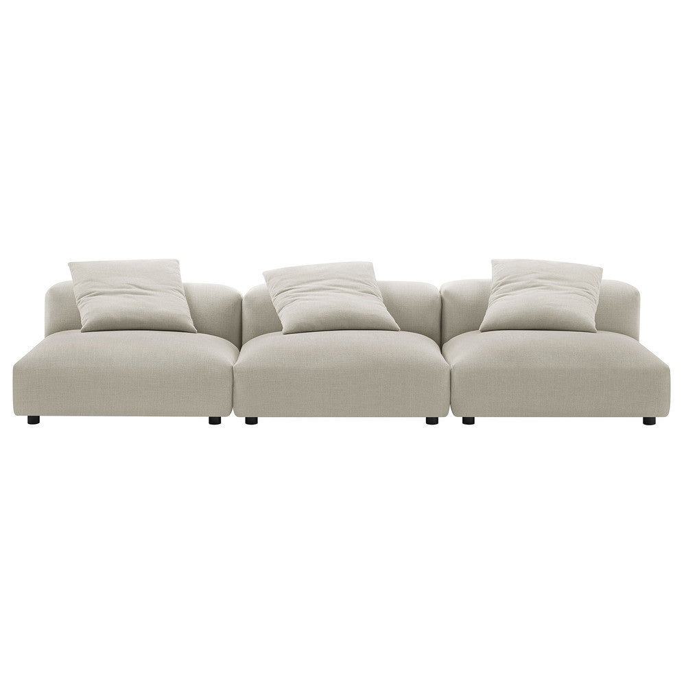 EEI-7035 Solace 3-Piece Modular Upholstered Fabric Sofa by Modway