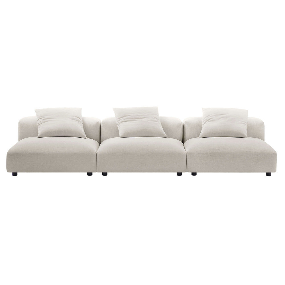 EEI-7035 Solace 3-Piece Modular Upholstered Fabric Sofa by Modway