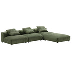 EEI-7026 Solace 4-Piece Modular Corduroy Upholstered Sectional Sofa by Modway