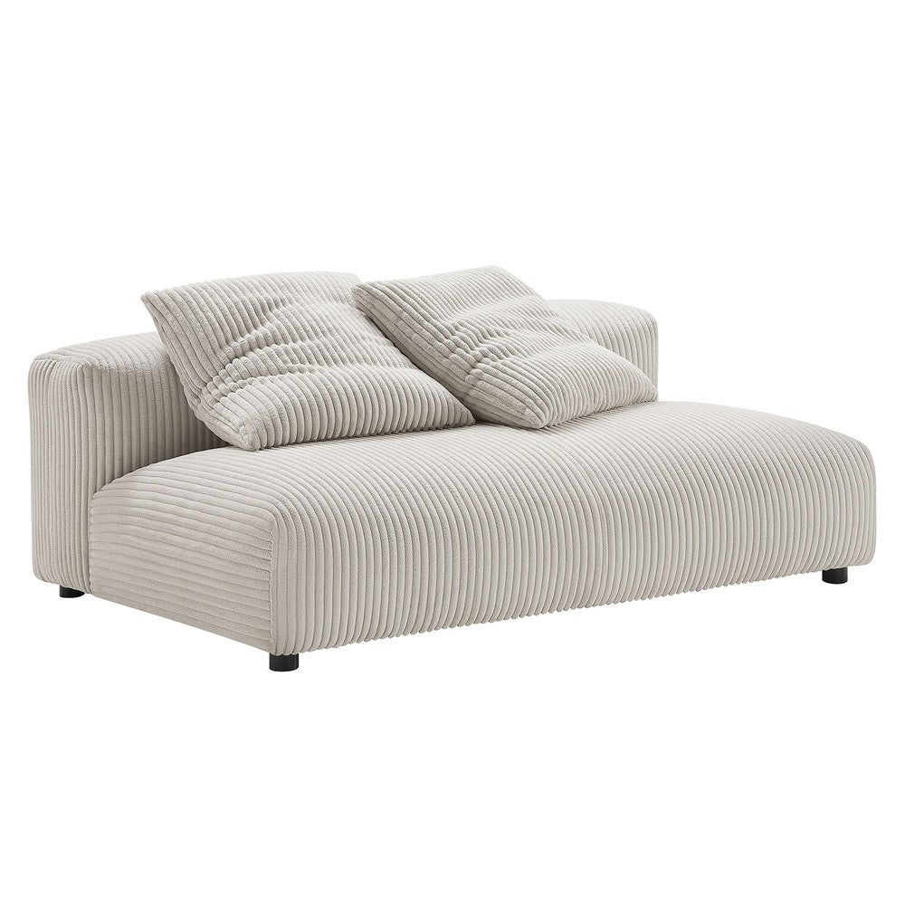 EEI-7032 Solace 4-Piece Modular Corduroy Upholstered Sectional Sofa With Ottoman by Modway