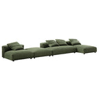 EEI-7032 Solace 4-Piece Modular Corduroy Upholstered Sectional Sofa With Ottoman by Modway