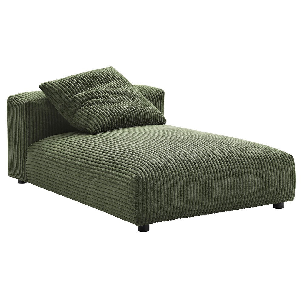 EEI-7032 Solace 4-Piece Modular Corduroy Upholstered Sectional Sofa With Ottoman by Modway