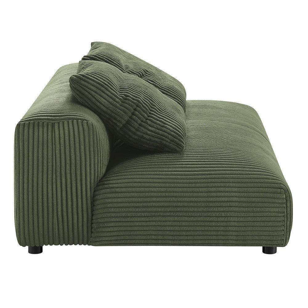 EEI-7032 Solace 4-Piece Modular Corduroy Upholstered Sectional Sofa With Ottoman by Modway