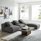 EEI-7027 Solace 4-Piece Modular Upholstered Fabric Sectional Sofa by Modway