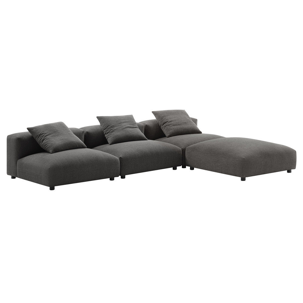 EEI-7027 Solace 4-Piece Modular Upholstered Fabric Sectional Sofa by Modway