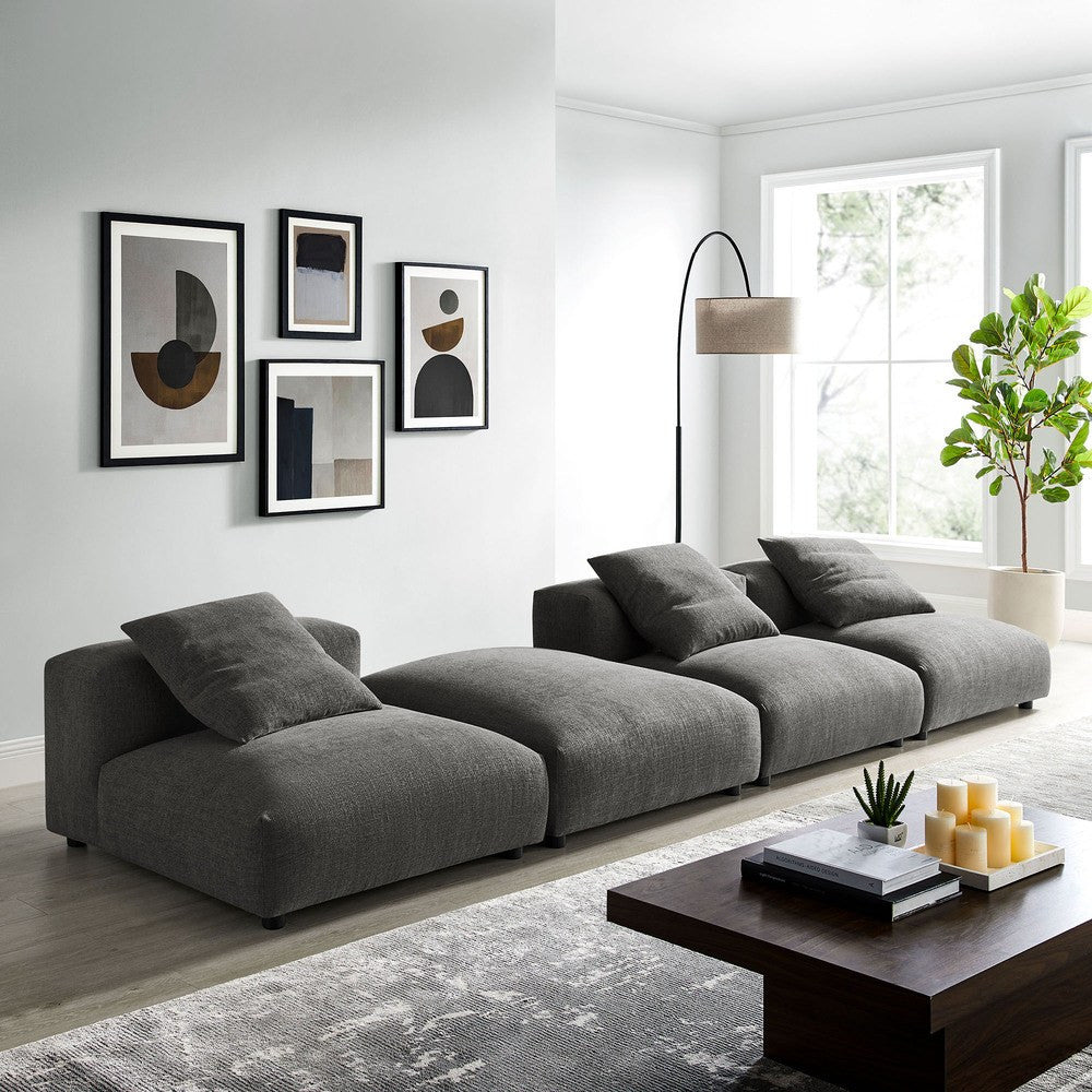 EEI-7027 Solace 4-Piece Modular Upholstered Fabric Sectional Sofa by Modway