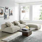 EEI-7027 Solace 4-Piece Modular Upholstered Fabric Sectional Sofa by Modway