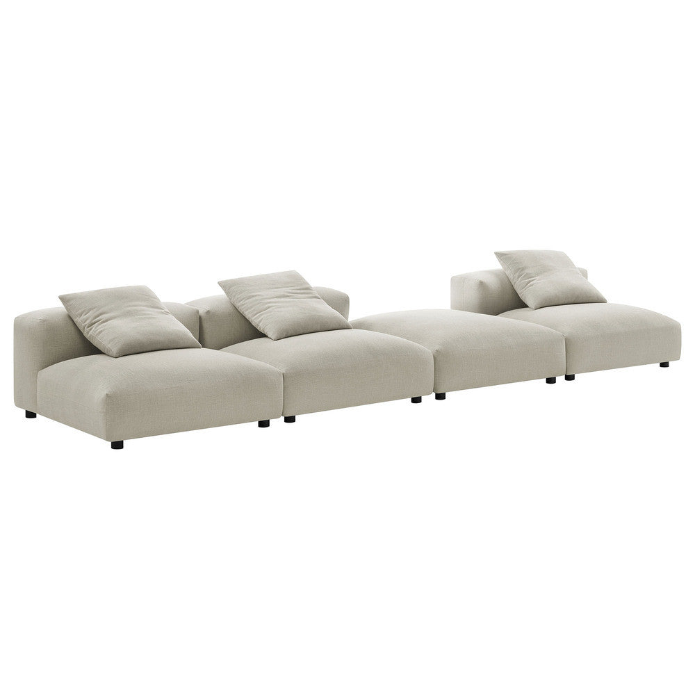 EEI-7027 Solace 4-Piece Modular Upholstered Fabric Sectional Sofa by Modway