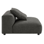 EEI-7033 Solace 4-Piece Modular Upholstered Fabric Sectional Sofa With Ottoman by Modway