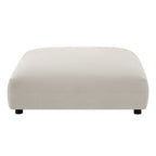 EEI-7033 Solace 4-Piece Modular Upholstered Fabric Sectional Sofa With Ottoman by Modway
