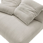 EEI-6890 Solace Modular Corduroy Upholstered Armless Loveseat by Modway