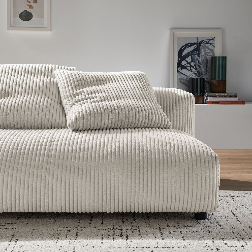 EEI-6890 Solace Modular Corduroy Upholstered Armless Loveseat by Modway