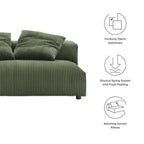 EEI-6890 Solace Modular Corduroy Upholstered Armless Loveseat by Modway
