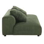 EEI-6890 Solace Modular Corduroy Upholstered Armless Loveseat by Modway