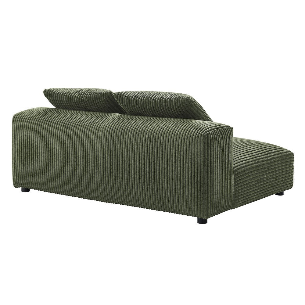 EEI-6890 Solace Modular Corduroy Upholstered Armless Loveseat by Modway