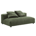 EEI-6890 Solace Modular Corduroy Upholstered Armless Loveseat by Modway