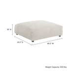 EEI-6888 Solace Modular Corduroy Upholstered Ottoman by Modway